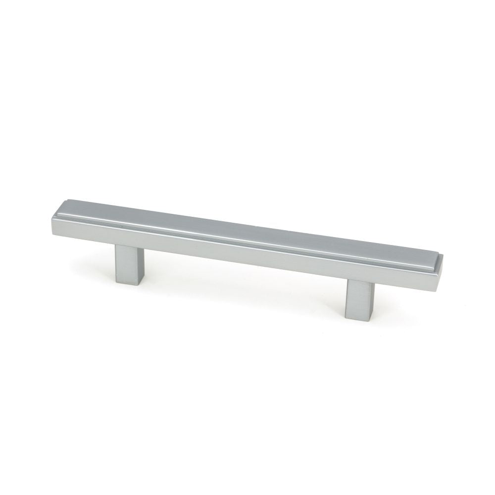 This is an image showing From The Anvil - Satin Chrome Scully Pull Handle - Small available from T.H Wiggans Architectural Ironmongery in Kendal, quick delivery and discounted prices