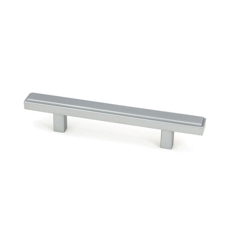 This is an image showing From The Anvil - Satin Chrome Scully Pull Handle - Small available from T.H Wiggans Architectural Ironmongery in Kendal, quick delivery and discounted prices