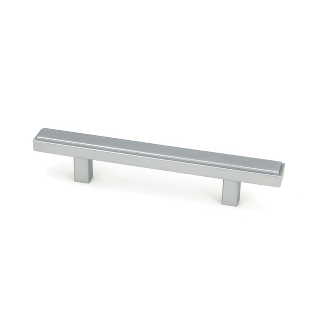 This is an image showing From The Anvil - Satin Chrome Scully Pull Handle - Small available from T.H Wiggans Architectural Ironmongery in Kendal, quick delivery and discounted prices
