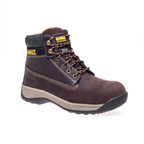This is an image of DeWalt - Brown Nubuck Safety Hiker Apprentice Brown 10 available to order from T.H Wiggans Architectural Ironmongery in Kendal, quick delivery and discounted prices.