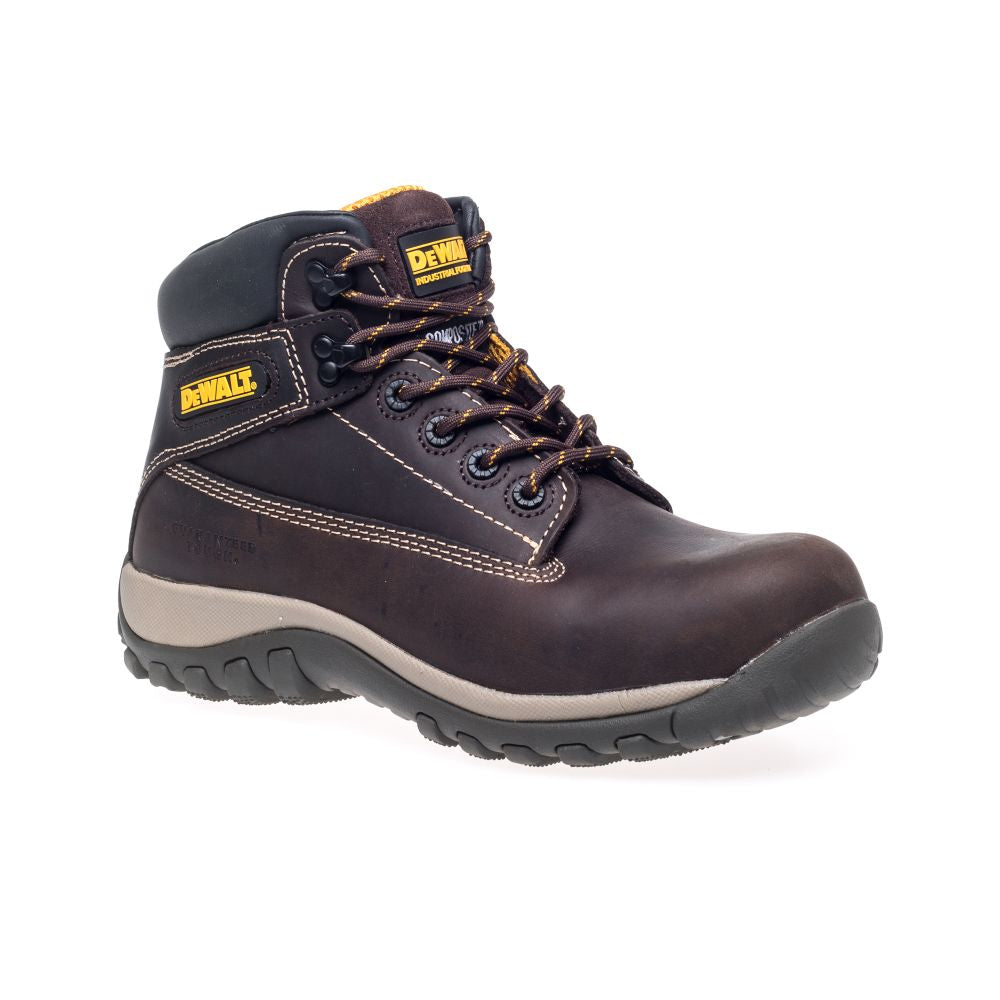 This is an image of DeWalt - Brown Non-Metallic Safety Boot Hammer Brown 11 available to order from T.H Wiggans Architectural Ironmongery in Kendal, quick delivery and discounted prices.