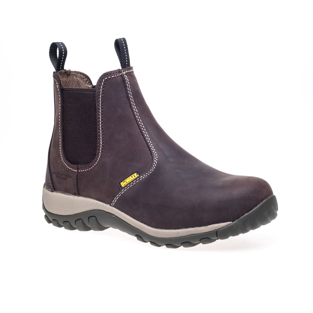 This is an image of DeWalt - Brown Safety Dealer Boot Radial 11 available to order from T.H Wiggans Architectural Ironmongery in Kendal, quick delivery and discounted prices.