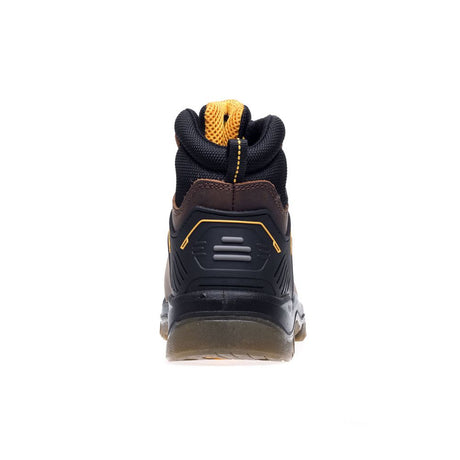 This is an image of DeWalt - Waterproof Safety Hiker Newark Brown 12 available to order from T.H Wiggans Architectural Ironmongery in Kendal, quick delivery and discounted prices.