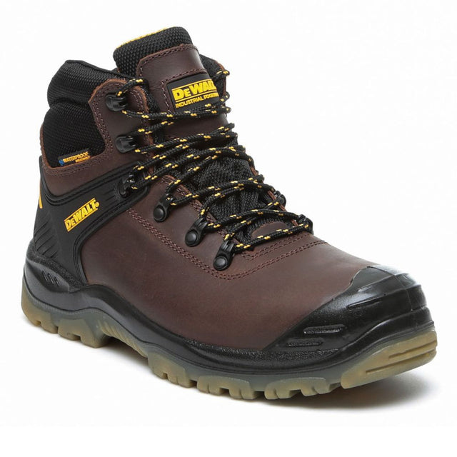 This is an image of DeWalt - Waterproof Safety Hiker Newark Brown 10 available to order from T.H Wiggans Architectural Ironmongery in Kendal, quick delivery and discounted prices.