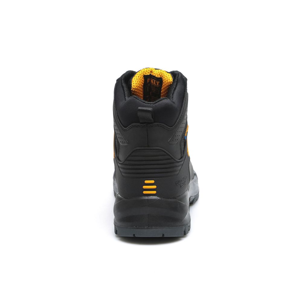 This is an image of DeWalt - Black Waterproof Safety Boot Douglas 8 available to order from T.H Wiggans Architectural Ironmongery in Kendal, quick delivery and discounted prices.