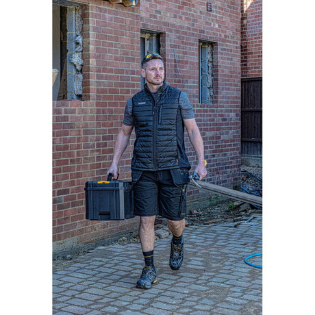 This is an image of DeWalt - Soft Padded lightweight Gilet Force M available to order from T.H Wiggans Architectural Ironmongery in Kendal, quick delivery and discounted prices.