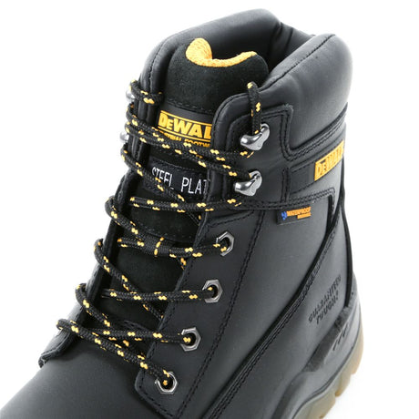 This is an image of DeWalt - Black 6'' Waterproof Safety Boot Titanium Black 11 available to order from T.H Wiggans Architectural Ironmongery in Kendal, quick delivery and discounted prices.