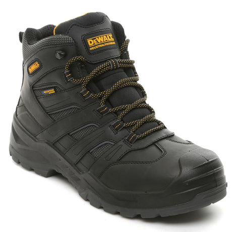 This is an image of DeWalt - Black Waterproof Safety Boot Murray 11 available to order from T.H Wiggans Architectural Ironmongery in Kendal, quick delivery and discounted prices.