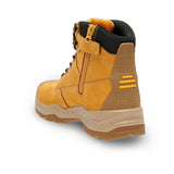 This is an image of DeWalt - Wheat Side Zip Safety Boot Jamestown 12 available to order from T.H Wiggans Architectural Ironmongery in Kendal, quick delivery and discounted prices.