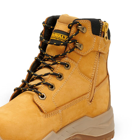 This is an image of DeWalt - Wheat Side Zip Safety Boot Jamestown 12 available to order from T.H Wiggans Architectural Ironmongery in Kendal, quick delivery and discounted prices.