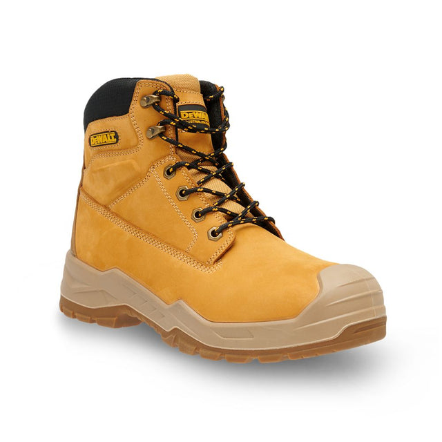 This is an image of DeWalt - Wheat Side Zip Safety Boot Jamestown 6 available to order from T.H Wiggans Architectural Ironmongery in Kendal, quick delivery and discounted prices.