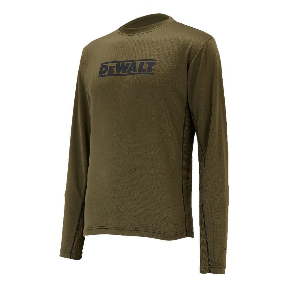 This is an image of DeWalt - Long Sleeve Performance T-Shirt Truro M available to order from T.H Wiggans Architectural Ironmongery in Kendal, quick delivery and discounted prices.
