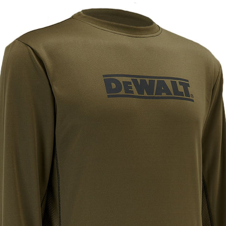 This is an image of DeWalt - Long Sleeve Performance T-Shirt Truro XL available to order from T.H Wiggans Architectural Ironmongery in Kendal, quick delivery and discounted prices.