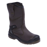 This is an image of Apache - Brown Waterproof Rigger Boot AP305 9 available to order from T.H Wiggans Architectural Ironmongery in Kendal, quick delivery and discounted prices.