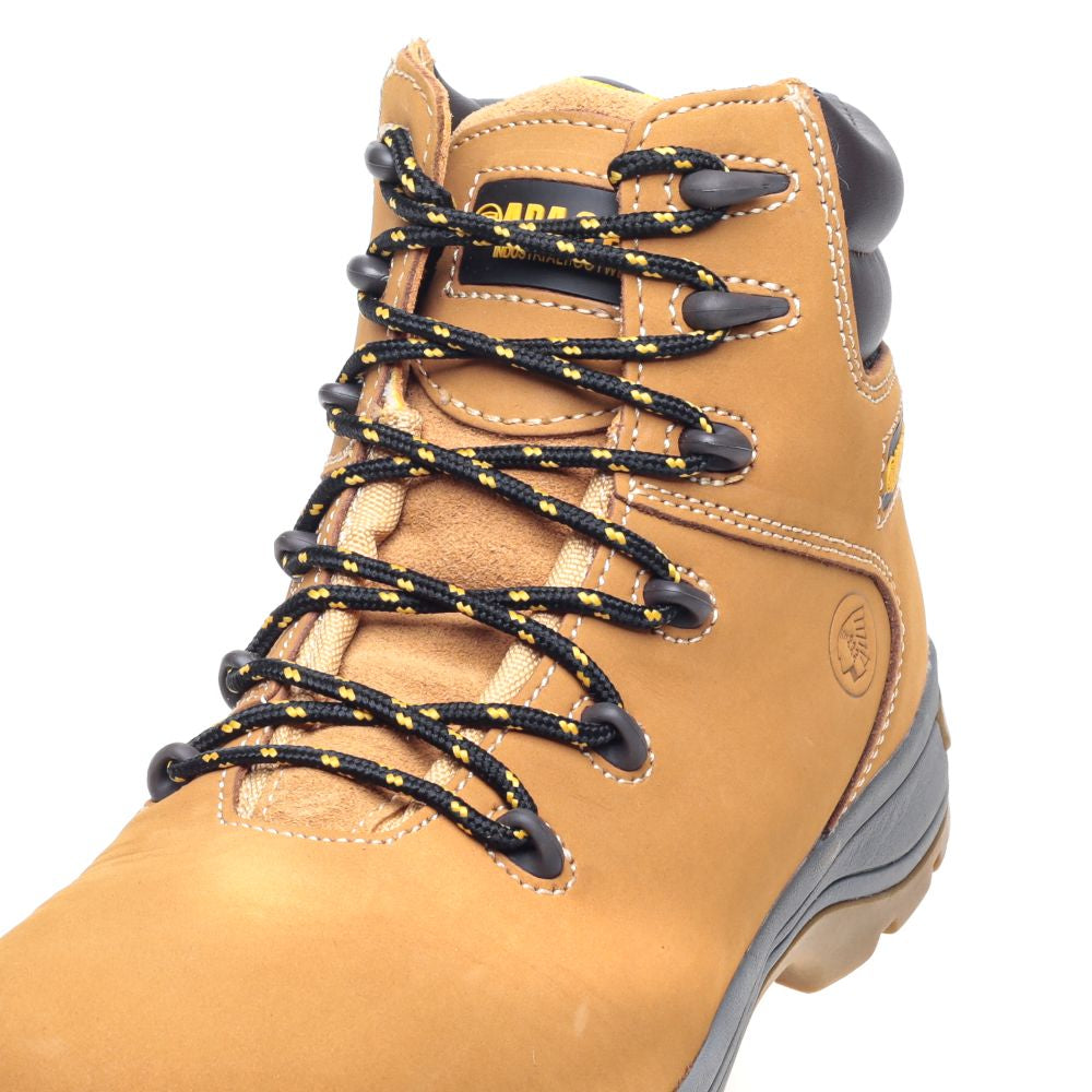 This is an image of Apache - Wheat Nubuck Water Resistant Safety Hiker AP314CM 12 available to order from T.H Wiggans Architectural Ironmongery in Kendal, quick delivery and discounted prices.