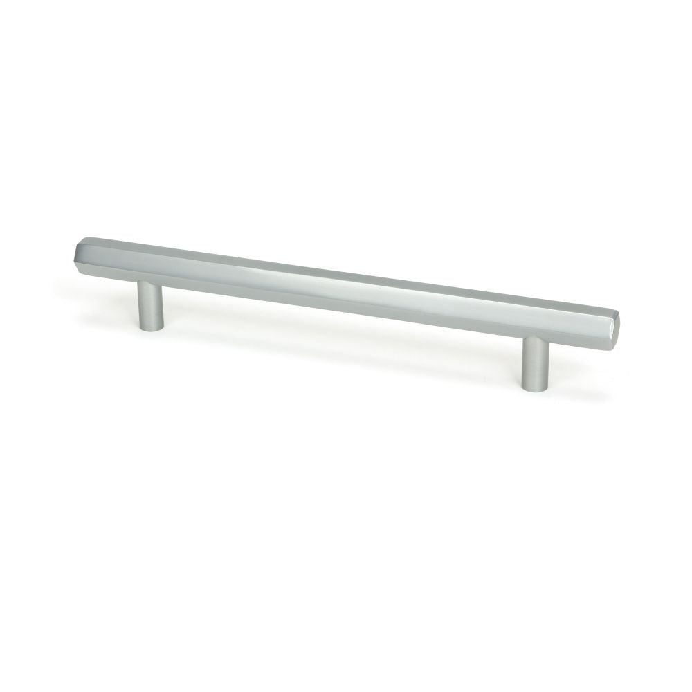This is an image showing From The Anvil - Satin Chrome Kahlo Pull Handle - Medium available from T.H Wiggans Architectural Ironmongery in Kendal, quick delivery and discounted prices