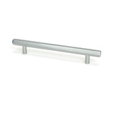 This is an image showing From The Anvil - Satin Chrome Kahlo Pull Handle - Medium available from T.H Wiggans Architectural Ironmongery in Kendal, quick delivery and discounted prices