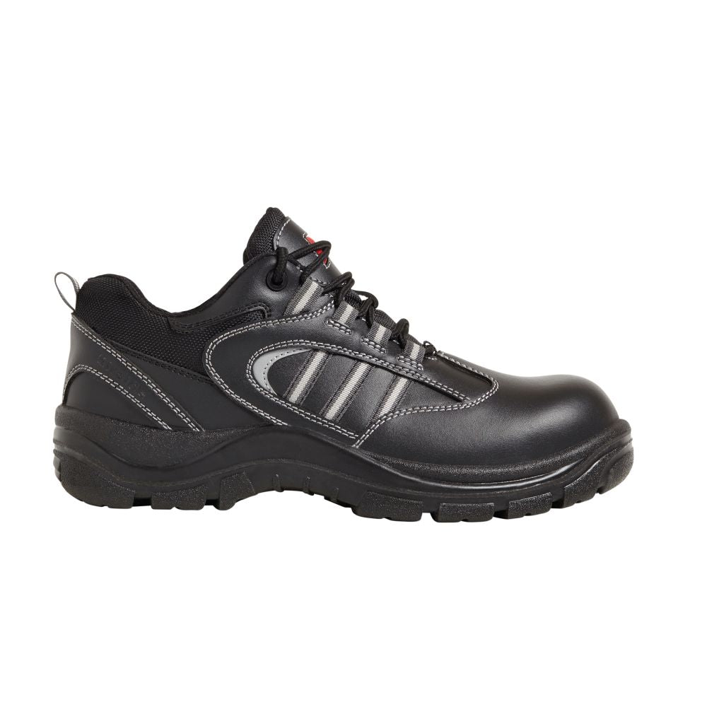 This is an image of Airside - Black Non-Metallic Safety Shoe SS705CM 11 available to order from T.H Wiggans Architectural Ironmongery in Kendal, quick delivery and discounted prices.
