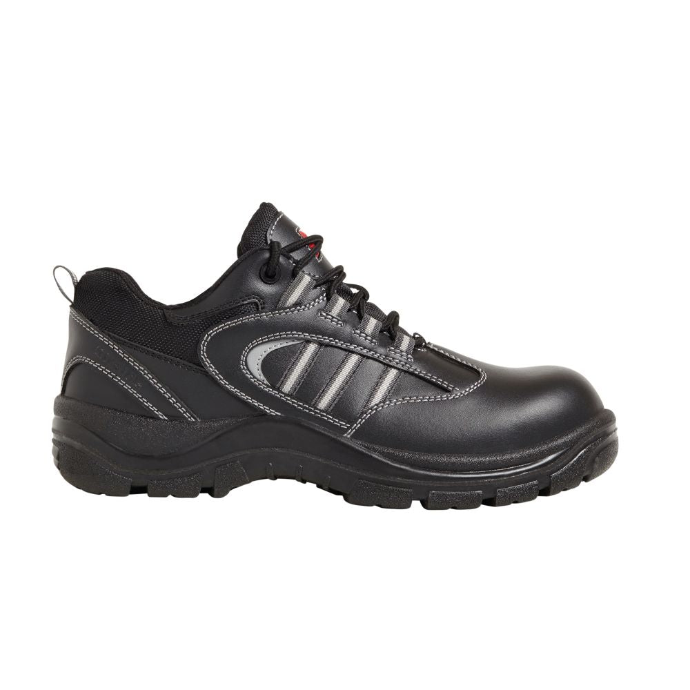 This is an image of Airside - Black Non-Metallic Safety Shoe SS705CM 3 available to order from T.H Wiggans Architectural Ironmongery in Kendal, quick delivery and discounted prices.