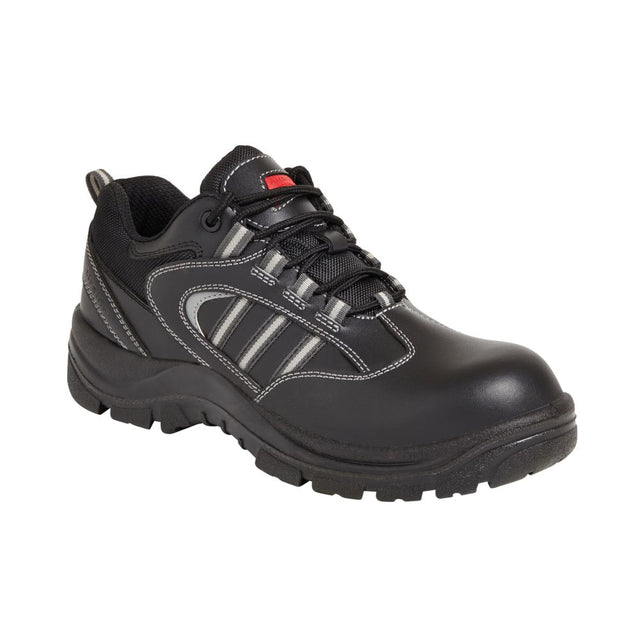 This is an image of Airside - Black Non-Metallic Safety Shoe SS705CM 6 available to order from T.H Wiggans Architectural Ironmongery in Kendal, quick delivery and discounted prices.