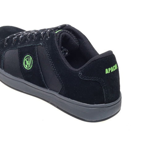 This is an image of Apache - Black Suede Cup Sole Safety Trainer KICK 6 available to order from T.H Wiggans Architectural Ironmongery in Kendal, quick delivery and discounted prices.