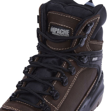 This is an image of Apache - Brown Waterproof Safety Hiker RANGER BROWN 13 available to order from T.H Wiggans Architectural Ironmongery in Kendal, quick delivery and discounted prices.