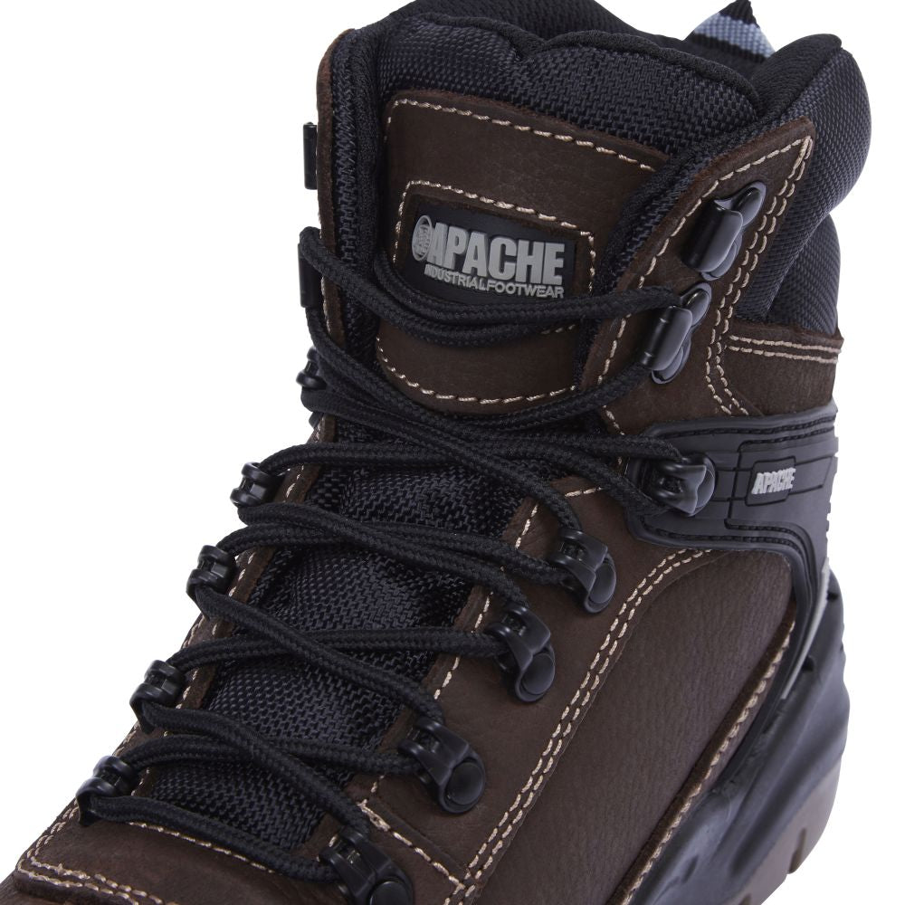 This is an image of Apache - Brown Waterproof Safety Hiker RANGER BROWN 11 available to order from T.H Wiggans Architectural Ironmongery in Kendal, quick delivery and discounted prices.