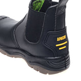 This is an image of Apache - Black Safety Dealer Boot AP714SM 13 available to order from T.H Wiggans Architectural Ironmongery in Kendal, quick delivery and discounted prices.