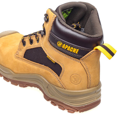 This is an image of Apache - Honey Nubuck Metal Free Waterproof Safety Boot Arizona 11 available to order from T.H Wiggans Architectural Ironmongery in Kendal, quick delivery and discounted prices.