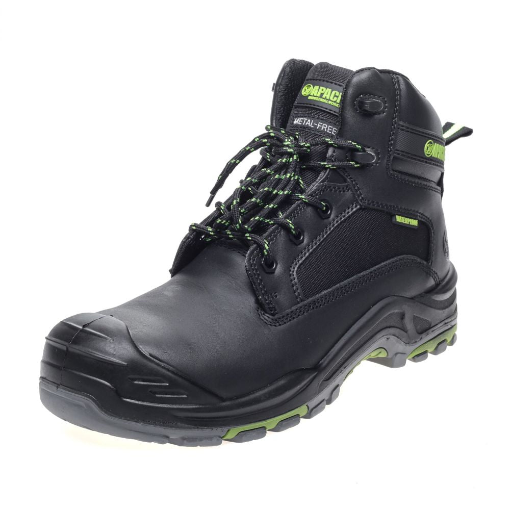 This is an image of Apache - Black Metal Free Waterproof Safety Boot Dakota 9 available to order from T.H Wiggans Architectural Ironmongery in Kendal, quick delivery and discounted prices.