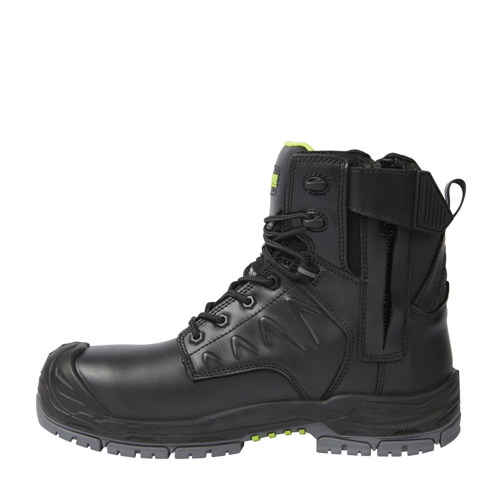 This is an image of Apache - Side Zip Black Waterproof Boot - GTS Outsole Chilliwack 9 available to order from T.H Wiggans Architectural Ironmongery in Kendal, quick delivery and discounted prices.