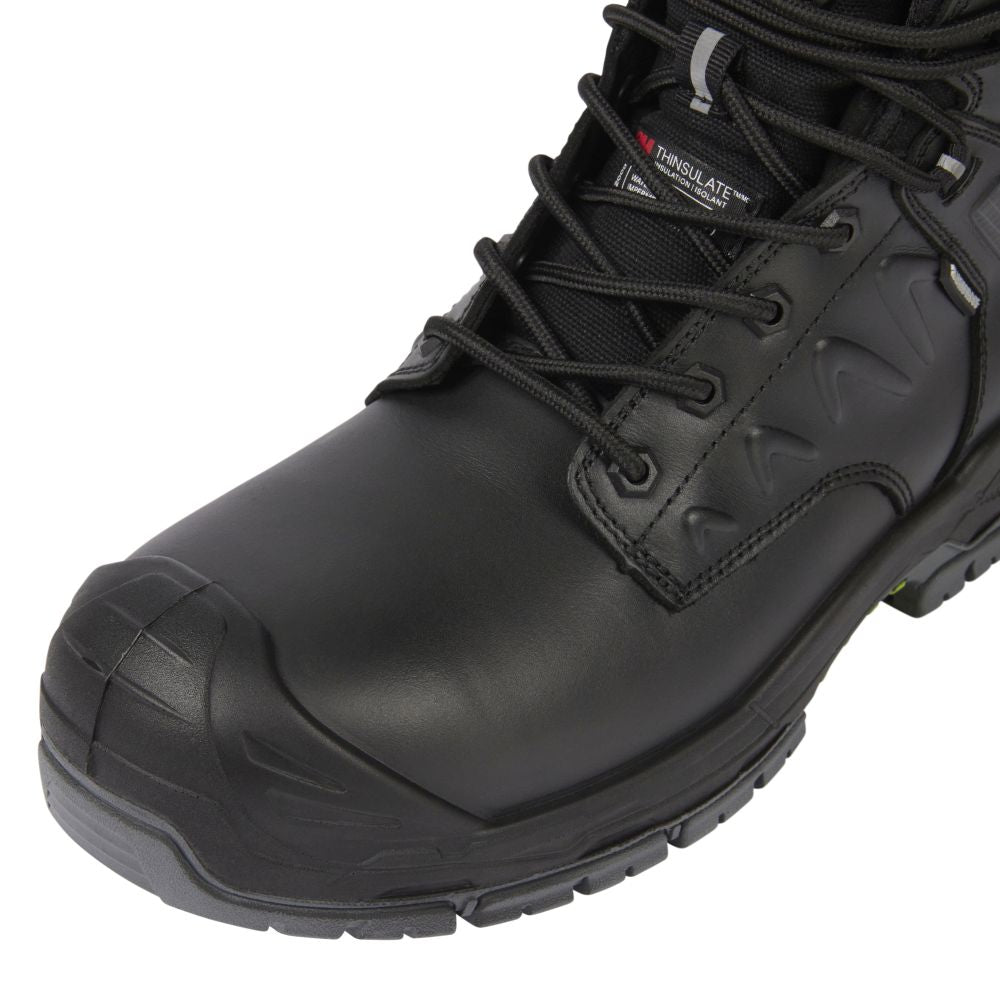 This is an image of Apache - Side Zip Black Waterproof Boot - GTS Outsole Chilliwack 13 available to order from T.H Wiggans Architectural Ironmongery in Kendal, quick delivery and discounted prices.