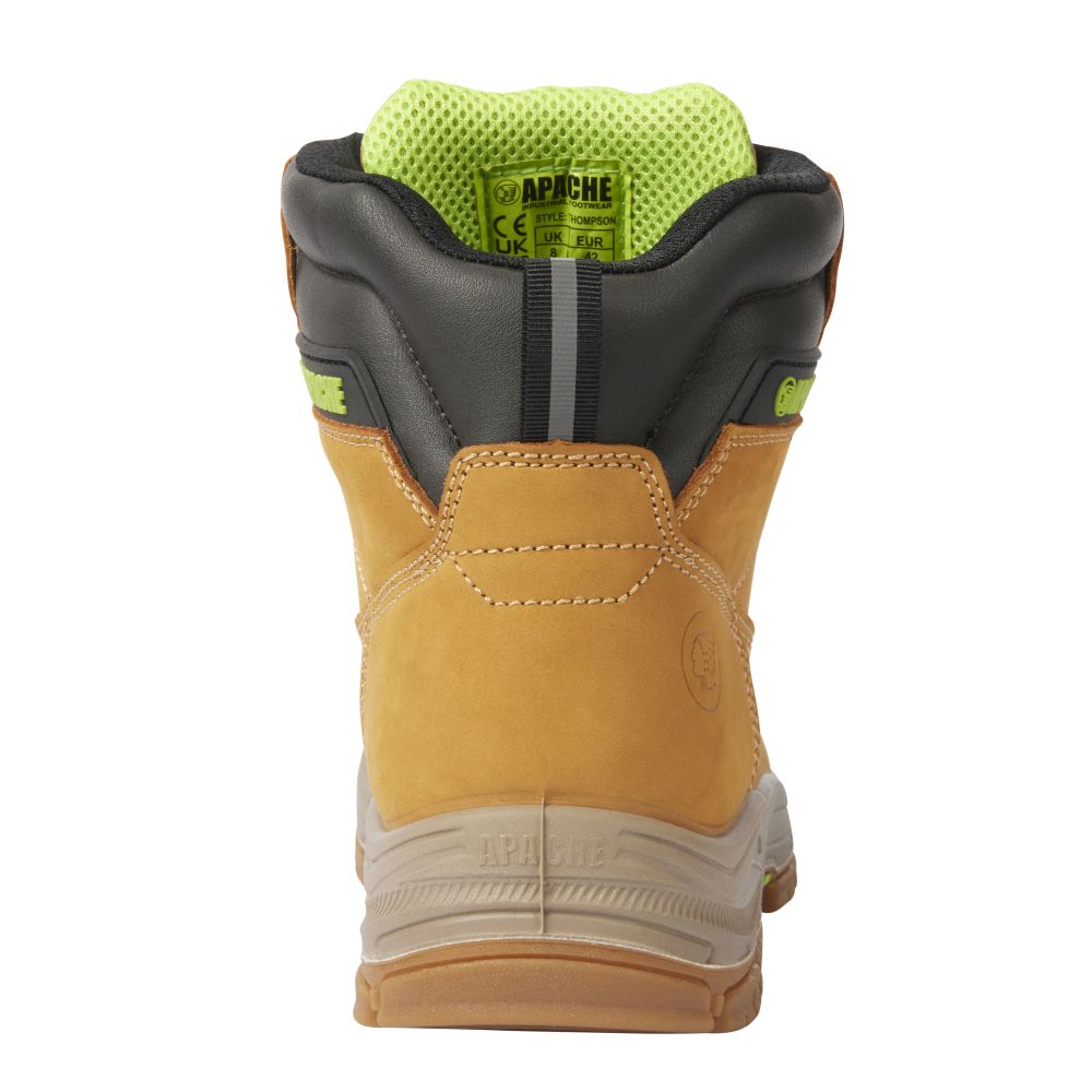 This is an image of Apache - Wheat Waterproof Safety Boot - GTS Outsole Thompson 10 available to order from T.H Wiggans Architectural Ironmongery in Kendal, quick delivery and discounted prices.