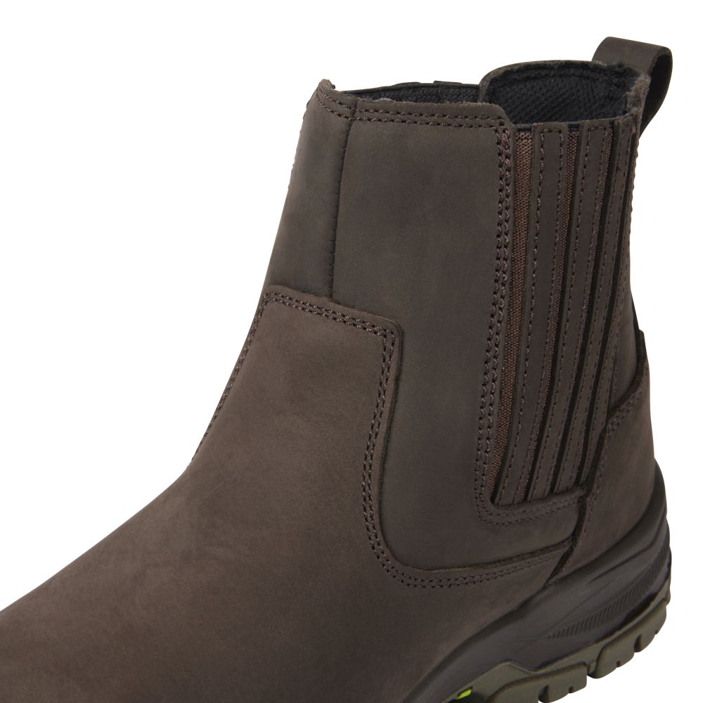 This is an image of Apache - Brown Water Resistant Dealer Boot - GTS Outsole Wabana 13 available to order from T.H Wiggans Architectural Ironmongery in Kendal, quick delivery and discounted prices.