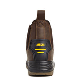 This is an image of Apache - Brown Safety Dealer Boot AP715SM 13 available to order from T.H Wiggans Architectural Ironmongery in Kendal, quick delivery and discounted prices.