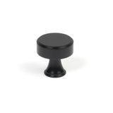 This is an image showing From The Anvil - Matt Black Scully Cabinet Knob - 25mm available from T.H Wiggans Architectural Ironmongery in Kendal, quick delivery and discounted prices