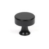 This is an image showing From The Anvil - Matt Black Scully Cabinet Knob - 32mm available from T.H Wiggans Architectural Ironmongery in Kendal, quick delivery and discounted prices