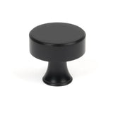 This is an image showing From The Anvil - Matt Black Scully Cabinet Knob - 38mm available from T.H Wiggans Architectural Ironmongery in Kendal, quick delivery and discounted prices