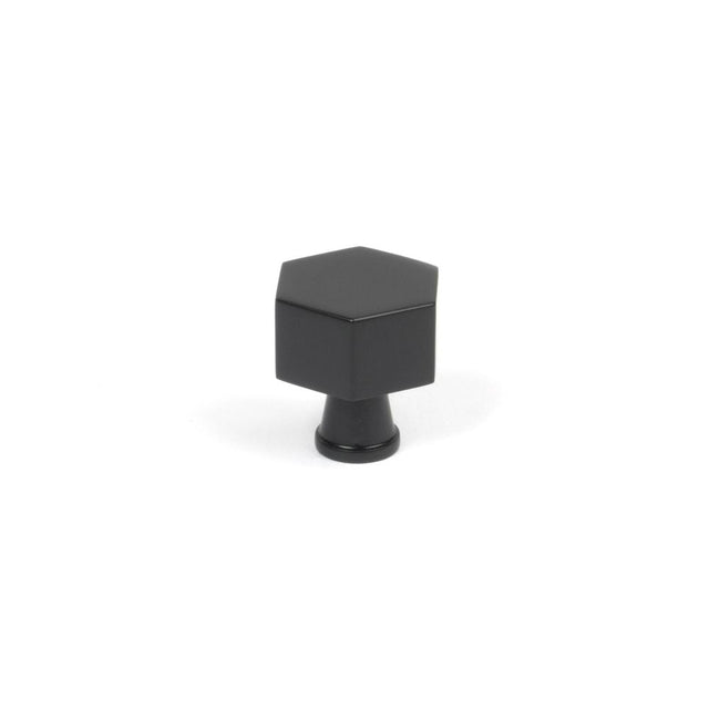 This is an image showing From The Anvil - Matt Black Kahlo Cabinet Knob - 25mm available from T.H Wiggans Architectural Ironmongery in Kendal, quick delivery and discounted prices