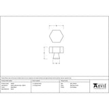 This is an image showing From The Anvil - Matt Black Kahlo Cabinet Knob - 38mm available from trade door handles, quick delivery and discounted prices