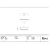 This is an image showing From The Anvil - Matt Black Scully T-Bar available from trade door handles, quick delivery and discounted prices