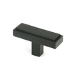 This is an image showing From The Anvil - Matt Black Scully T-Bar available from T.H Wiggans Architectural Ironmongery in Kendal, quick delivery and discounted prices