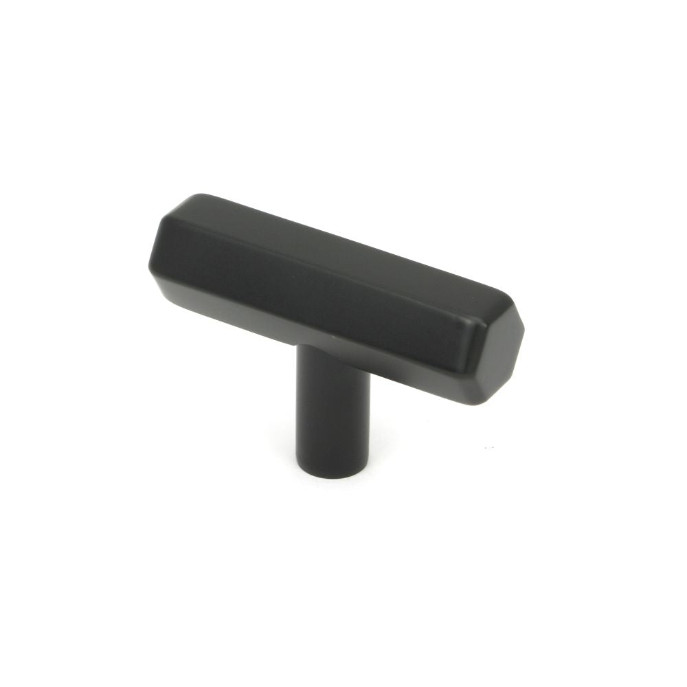 This is an image showing From The Anvil - Matt Black Kahlo T-Bar available from T.H Wiggans Architectural Ironmongery in Kendal, quick delivery and discounted prices
