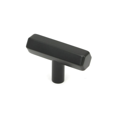 This is an image showing From The Anvil - Matt Black Kahlo T-Bar available from T.H Wiggans Architectural Ironmongery in Kendal, quick delivery and discounted prices