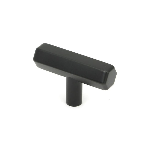 This is an image showing From The Anvil - Matt Black Kahlo T-Bar available from T.H Wiggans Architectural Ironmongery in Kendal, quick delivery and discounted prices