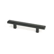 This is an image showing From The Anvil - Matt Black Scully Pull Handle - Small available from T.H Wiggans Architectural Ironmongery in Kendal, quick delivery and discounted prices