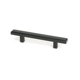This is an image showing From The Anvil - Matt Black Scully Pull Handle - Small available from T.H Wiggans Architectural Ironmongery in Kendal, quick delivery and discounted prices