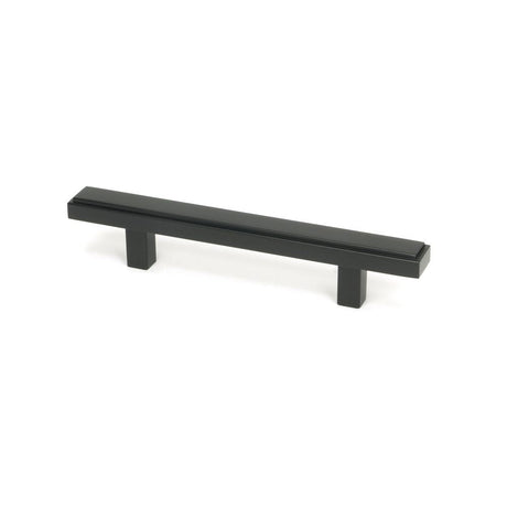 This is an image showing From The Anvil - Matt Black Scully Pull Handle - Small available from T.H Wiggans Architectural Ironmongery in Kendal, quick delivery and discounted prices