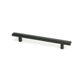This is an image showing From The Anvil - Matt Black Scully Pull Handle - Medium available from T.H Wiggans Architectural Ironmongery in Kendal, quick delivery and discounted prices