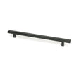 This is an image showing From The Anvil - Matt Black Scully Pull Handle - Large available from T.H Wiggans Architectural Ironmongery in Kendal, quick delivery and discounted prices